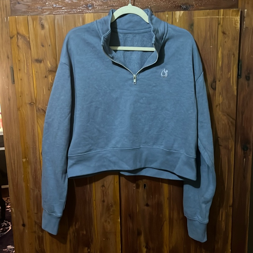 HOTWORX cropped 1/4 zip sweatshirt XL